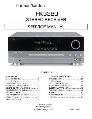 Сервисная инструкция Harman-Kardon HK-3380 ― Manual-Shop.ru