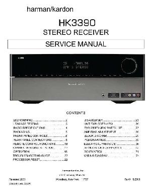 Сервисная инструкция Harman-Kardon HK-3390 ― Manual-Shop.ru