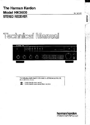 Сервисная инструкция Harman-Kardon HK-3600 ― Manual-Shop.ru