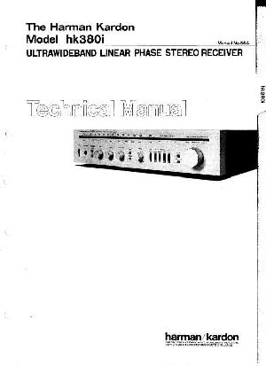 Сервисная инструкция Harman-Kardon HK-380I ― Manual-Shop.ru