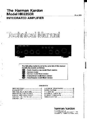 Сервисная инструкция Harman-Kardon HK-6350R ― Manual-Shop.ru