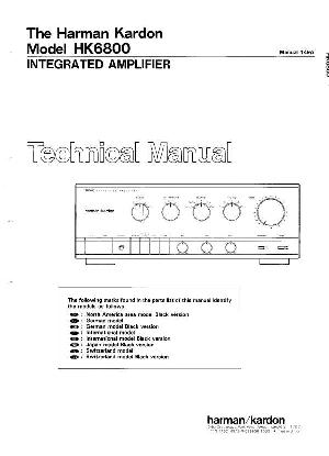 Сервисная инструкция Harman-Kardon HK-6800 ― Manual-Shop.ru