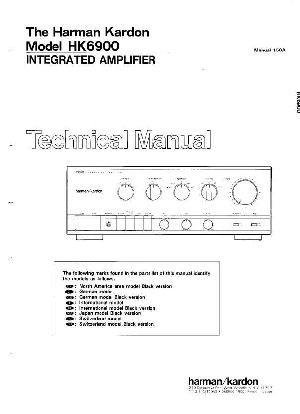 Сервисная инструкция Harman-Kardon HK-6900 ― Manual-Shop.ru