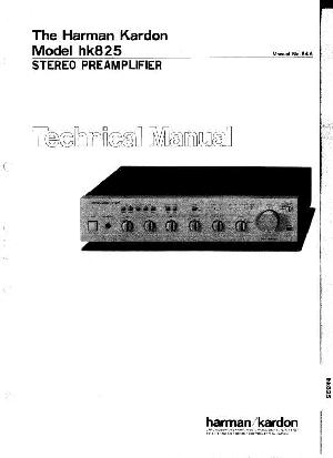 Сервисная инструкция Harman-Kardon HK-825 ― Manual-Shop.ru