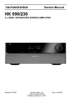 Сервисная инструкция Harman-Kardon HK-990-230 ― Manual-Shop.ru