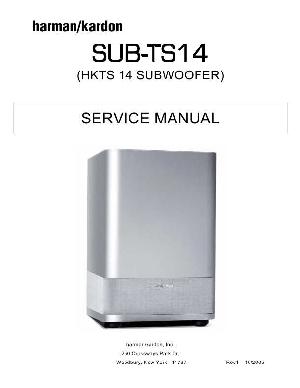 Сервисная инструкция Harman-Kardon HKTS-14 ― Manual-Shop.ru