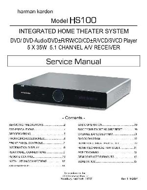 Сервисная инструкция Harman-Kardon HS-100 ― Manual-Shop.ru