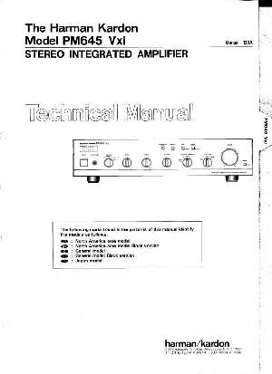 Сервисная инструкция Harman-Kardon PM-645VXI ― Manual-Shop.ru