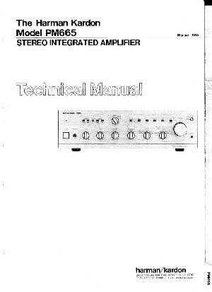 Сервисная инструкция Harman-Kardon PM-665 ― Manual-Shop.ru