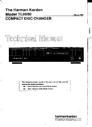 Сервисная инструкция Harman-Kardon TL-8600 ― Manual-Shop.ru