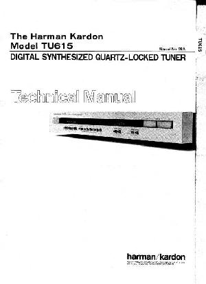 Сервисная инструкция Harman-Kardon TU-615 ― Manual-Shop.ru