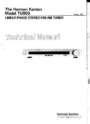 Сервисная инструкция Harman-Kardon TU-905 ― Manual-Shop.ru