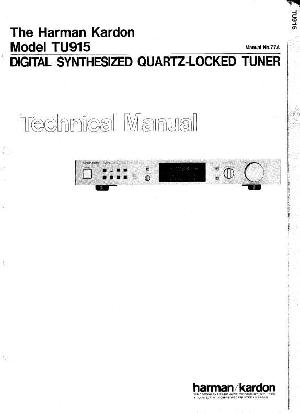 Сервисная инструкция Harman-Kardon TU-915 ― Manual-Shop.ru