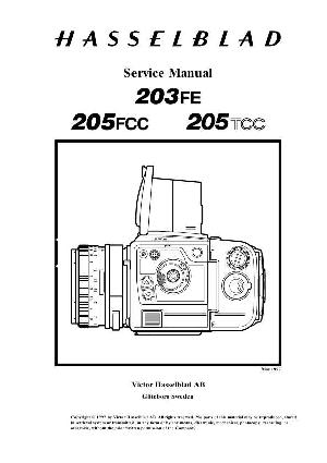 Сервисная инструкция HASSELBLAD 203FE, 205FCC, 205TCC ― Manual-Shop.ru