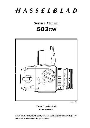 Сервисная инструкция HASSELBLAD 503CW ― Manual-Shop.ru