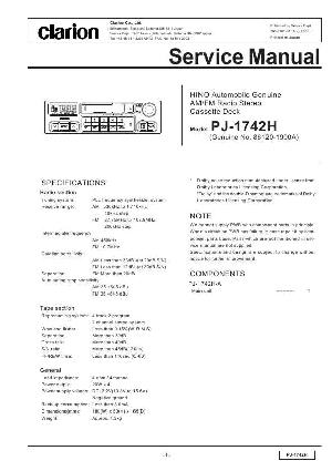 Service manual Clarion PJ-1742HA ― Manual-Shop.ru