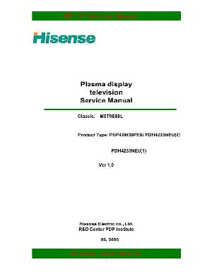 Service manual Hisense PDP42W39PEU PDH4233NEU(2) MST9E88L ― Manual-Shop.ru