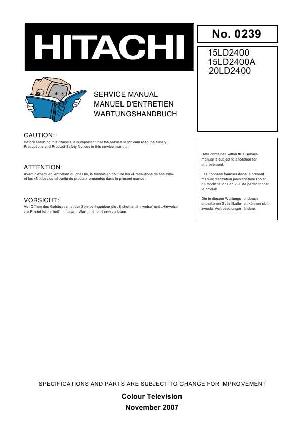 Service manual HITACHI 15LD2400, 20LD2400 ― Manual-Shop.ru