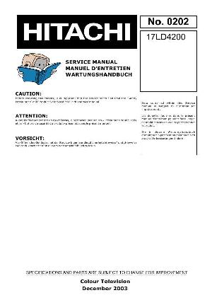 Service manual HITACHI 17LD4200 ― Manual-Shop.ru