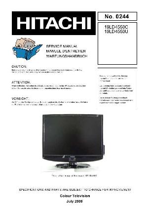 Service manual Hitachi 19LD4550U ― Manual-Shop.ru