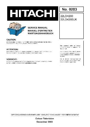 Service manual Hitachi 22LD4200 ― Manual-Shop.ru
