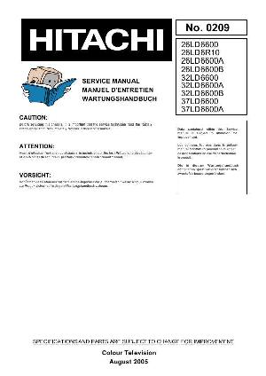 Service manual Hitachi 26LD6600, 32LD6600, 37LD6600 ― Manual-Shop.ru