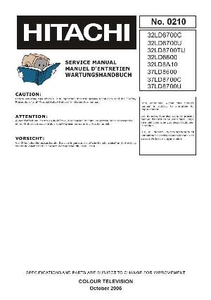 Service manual Hitachi 32LD8600, 37LD8600, 32LD8A10 ― Manual-Shop.ru