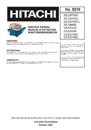 Service manual Hitachi 32LD8700, 37LD8700 ― Manual-Shop.ru