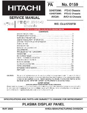 Service manual Hitachi 32HDT20M, 42HDT20M, AVC20  ― Manual-Shop.ru