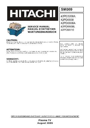 Service manual Hitachi 42PD3200, 42PD6600 ― Manual-Shop.ru