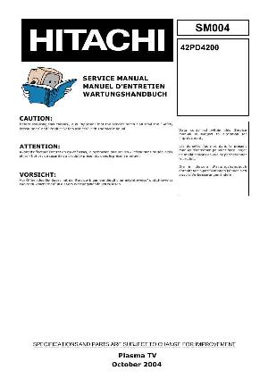 Service manual Hitachi 42PD4200 ― Manual-Shop.ru