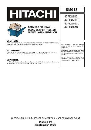 Service manual Hitachi 42PD8600, 42PD8700 ― Manual-Shop.ru