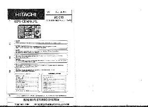 Service manual Hitachi AX-C10 ― Manual-Shop.ru