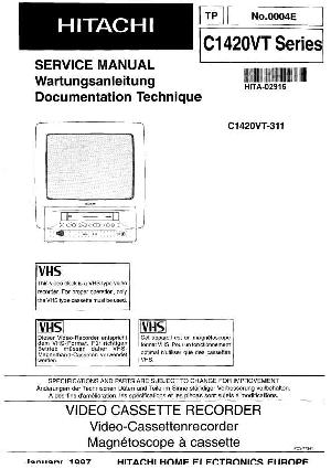 Сервисная инструкция Hitachi C-1420VT ― Manual-Shop.ru