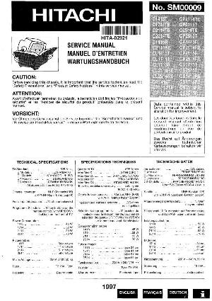 Сервисная инструкция Hitachi C1415T, C1714TE, C2114TE, C2514TE ― Manual-Shop.ru