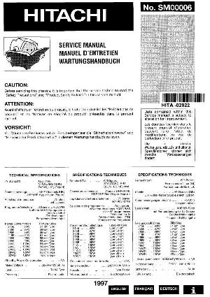 Сервисная инструкция Hitachi C2156TN ― Manual-Shop.ru
