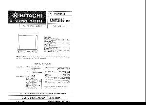 Сервисная инструкция HITACHI CMT2118 ― Manual-Shop.ru