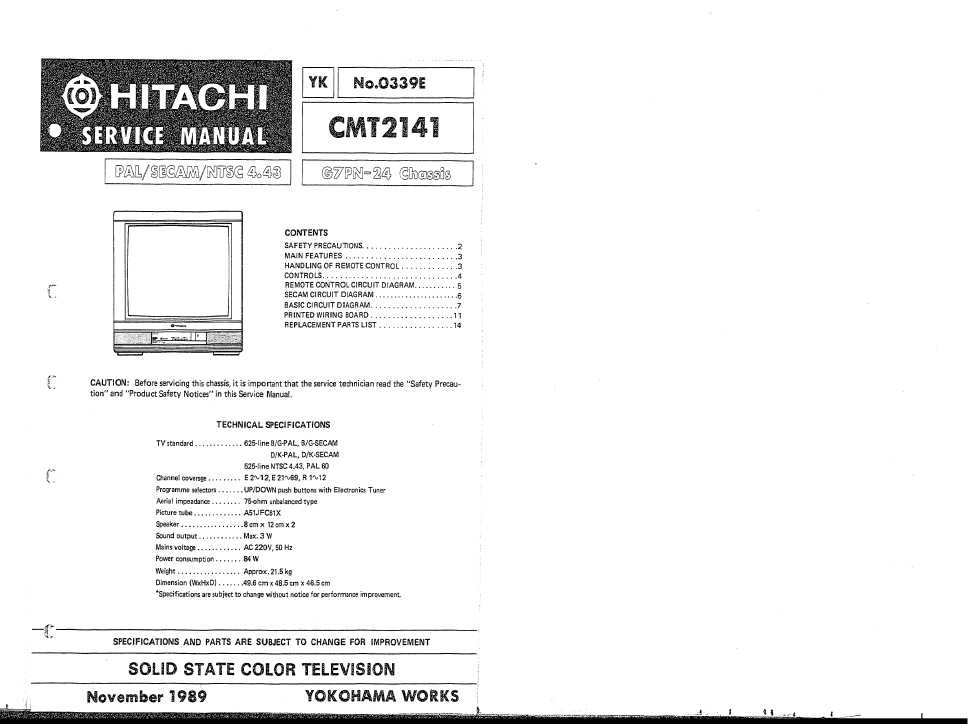 Hitachi cmt2141 