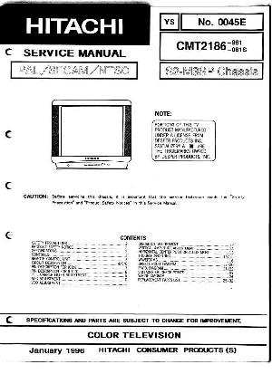 Service manual Hitachi CMT2186 ― Manual-Shop.ru