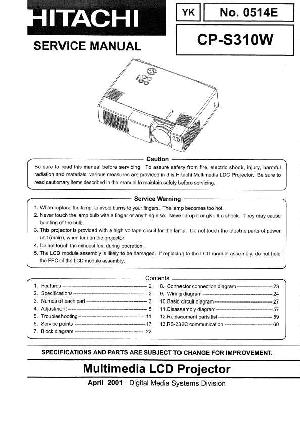 Сервисная инструкция Hitachi CP2114R, CP2114T ― Manual-Shop.ru