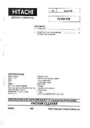Сервисная инструкция Hitachi CV-200VDE ― Manual-Shop.ru