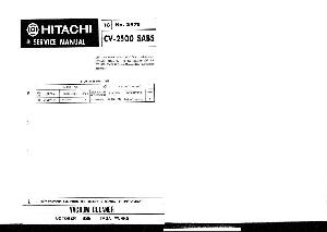Сервисная инструкция Hitachi CV-2500SABS  ― Manual-Shop.ru