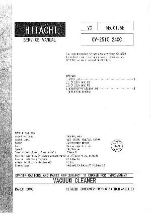 Сервисная инструкция Hitachi CV-2510, CV-240C ― Manual-Shop.ru