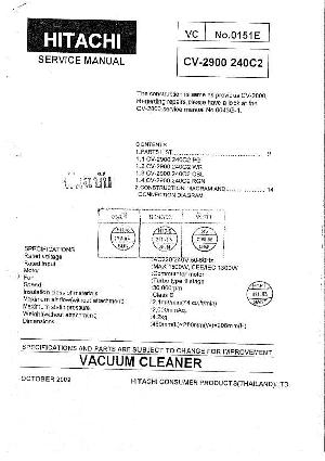 Сервисная инструкция Hitachi CV-2900, CV-240C2 ― Manual-Shop.ru