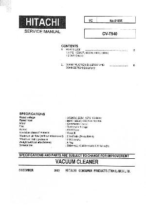 Сервисная инструкция Hitachi CV-T940 ― Manual-Shop.ru