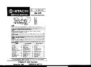 Сервисная инструкция HITACHI DA-C70 ― Manual-Shop.ru