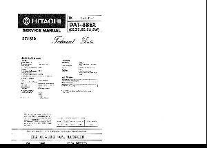 Service manual HITACHI DAT-88EX ― Manual-Shop.ru