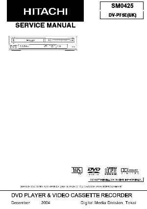 Сервисная инструкция Hitachi DV-PF5E ― Manual-Shop.ru