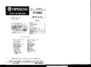 Service manual HITACHI ET-3000 ― Manual-Shop.ru