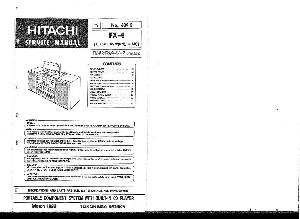 Сервисная инструкция Hitachi FX-4 ― Manual-Shop.ru